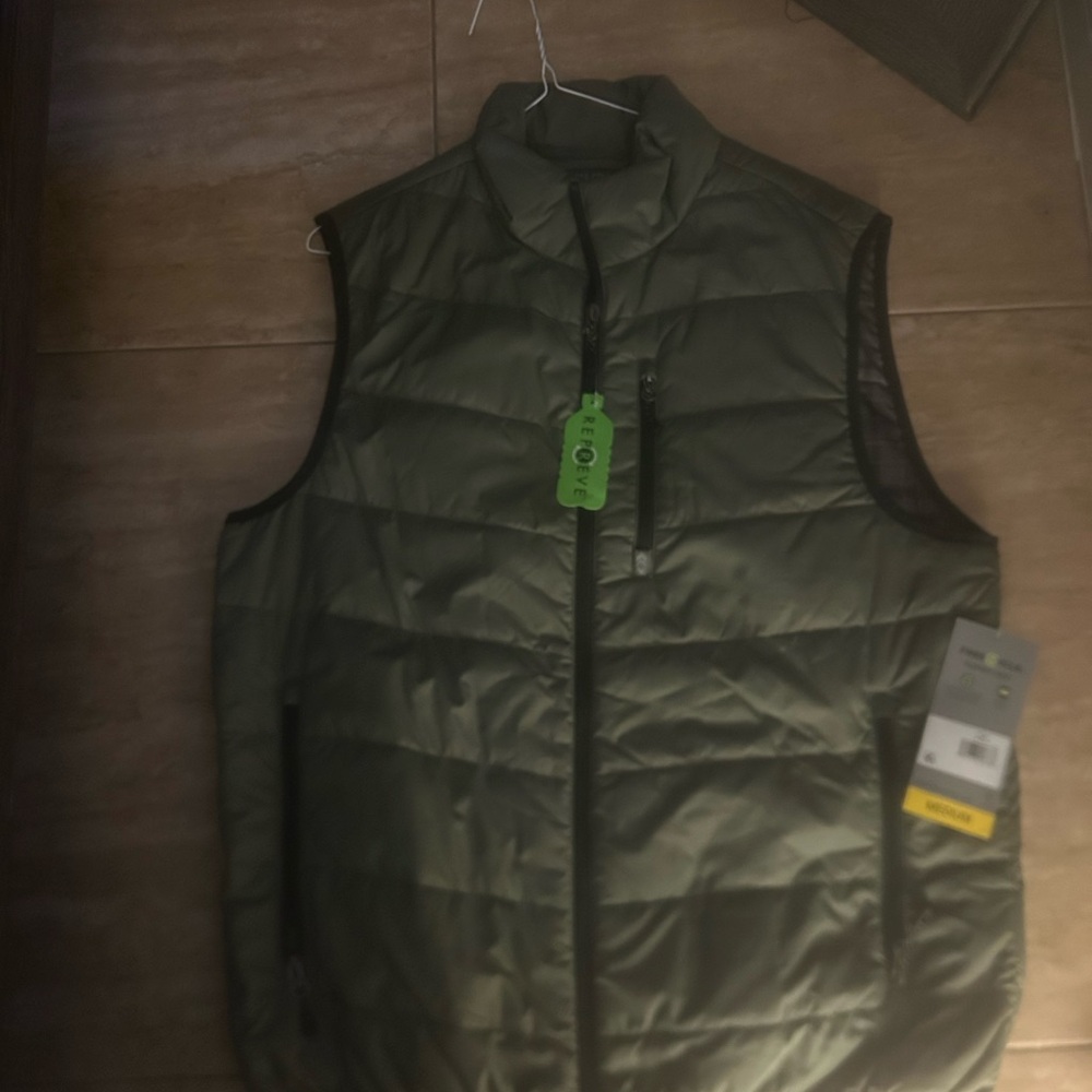 Men's Green Quilted Vest